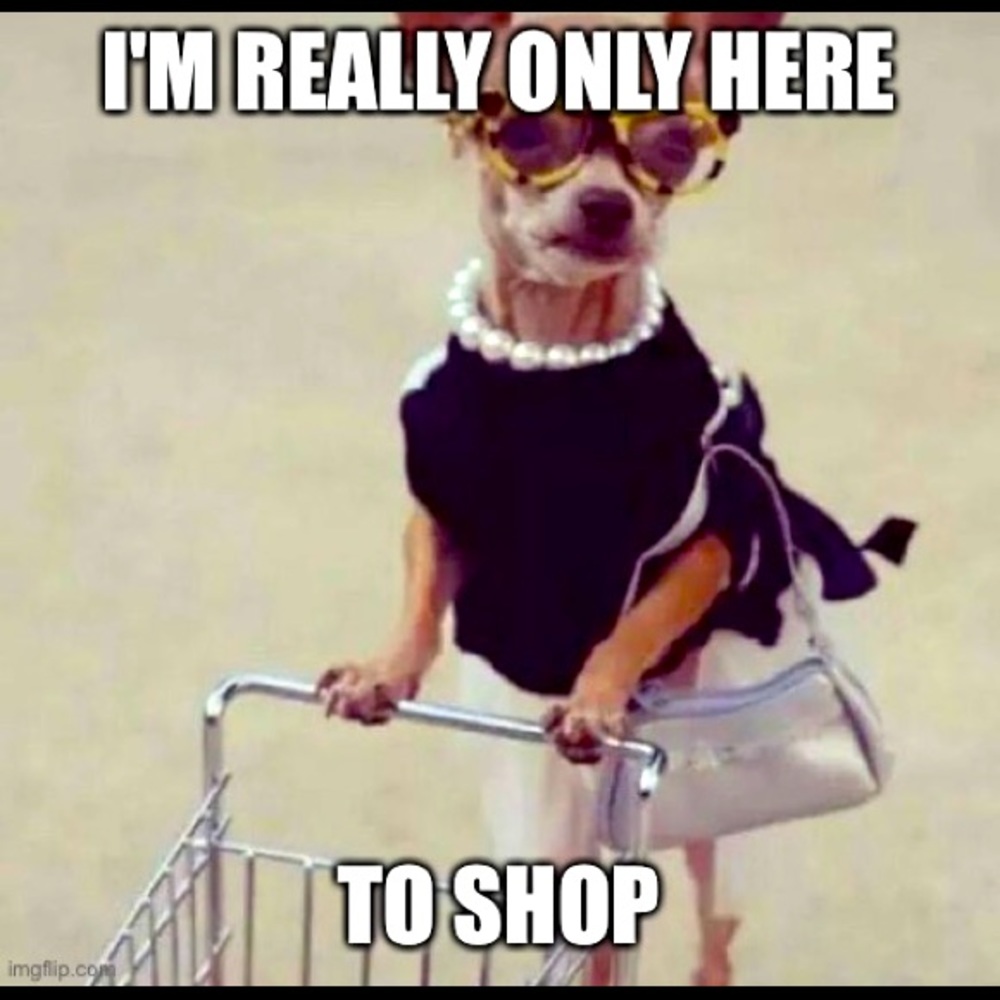 I'm really only here to shop!